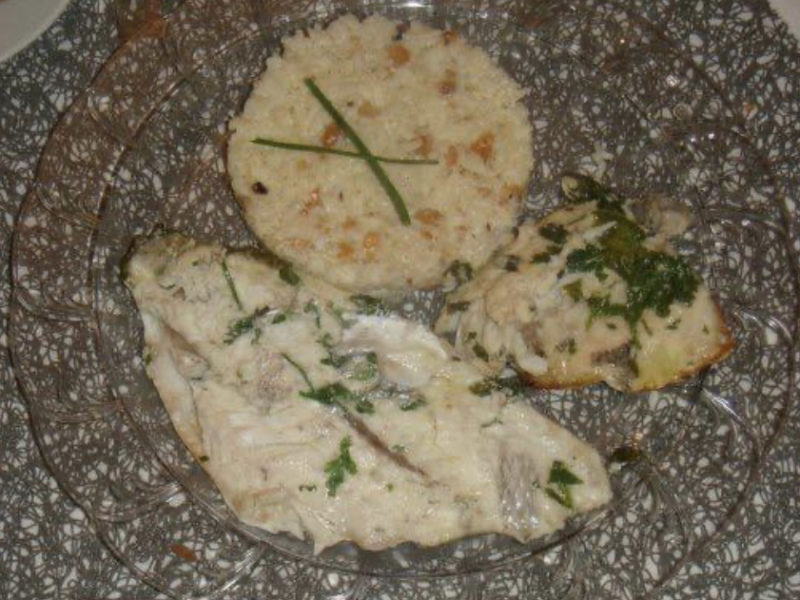 Filet de poisson au vin blanc