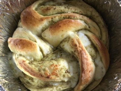 Babka pesto-mozzarella