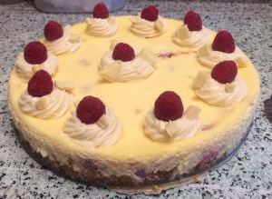 Cheesecake Chocolat blanc – framboise